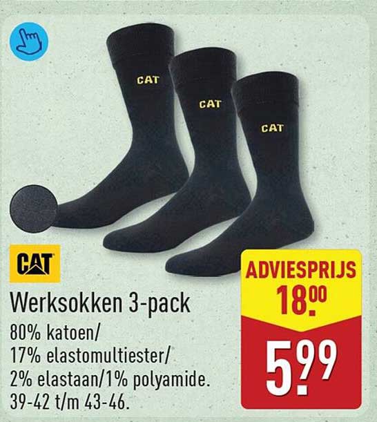 CAT Werksokken 3-pack