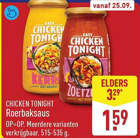 CHICKEN TONIGHT Roerbaksaus