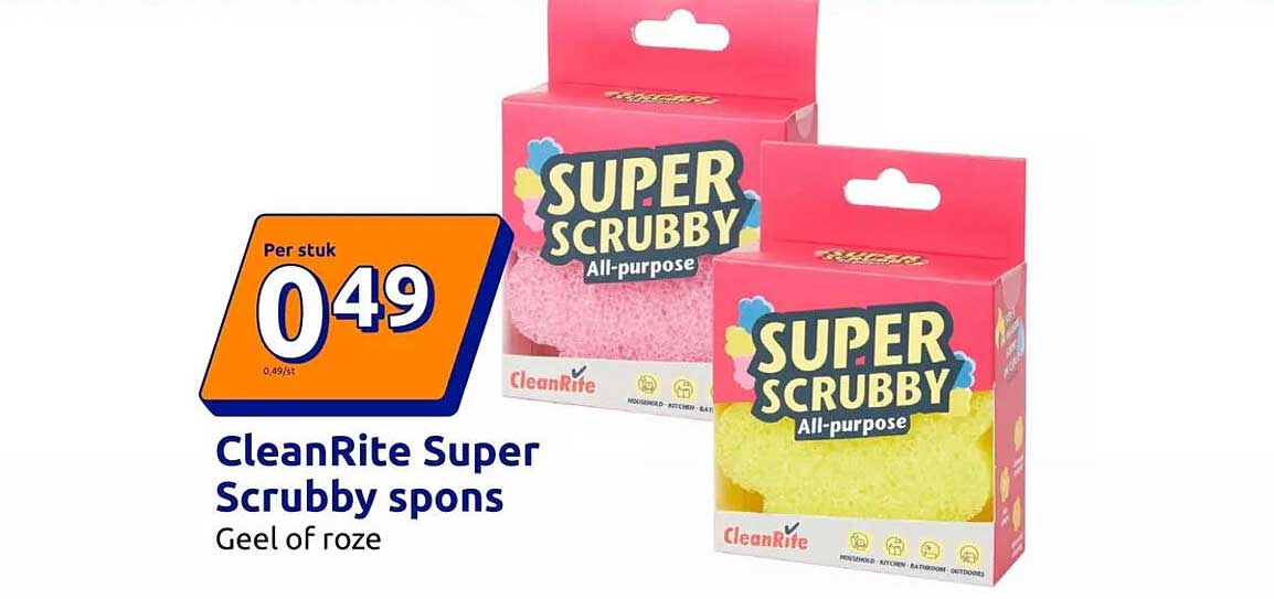 CleanRite Super Scrubby spons
