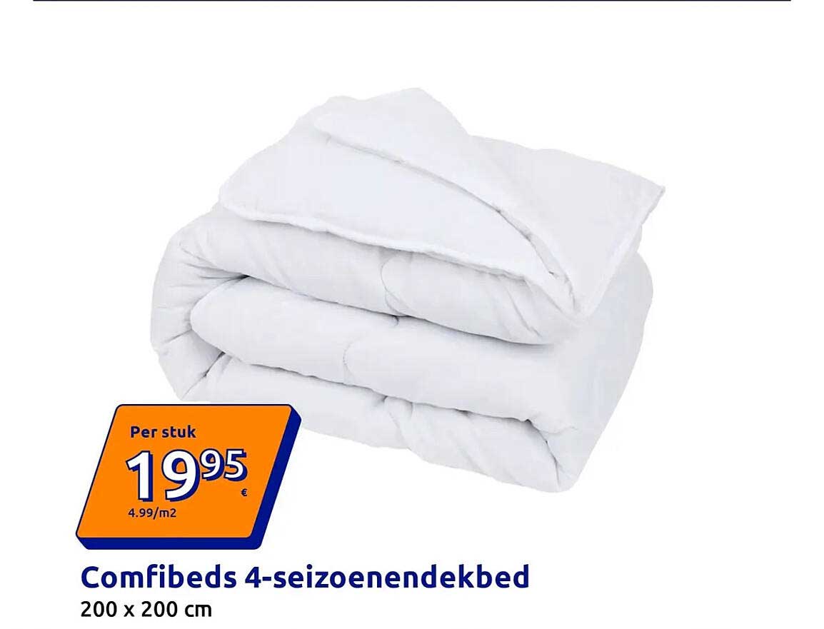 Comfibeds 4-seizoenendekbed 200 x 200 cm