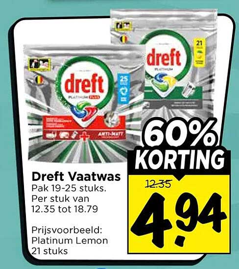 Dreft Vaatwas 60% KORTING