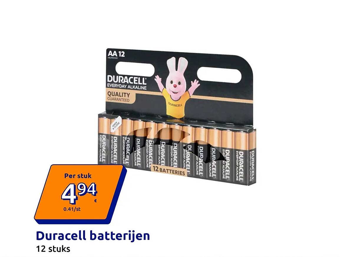 Duracell batterijen 12 stuks