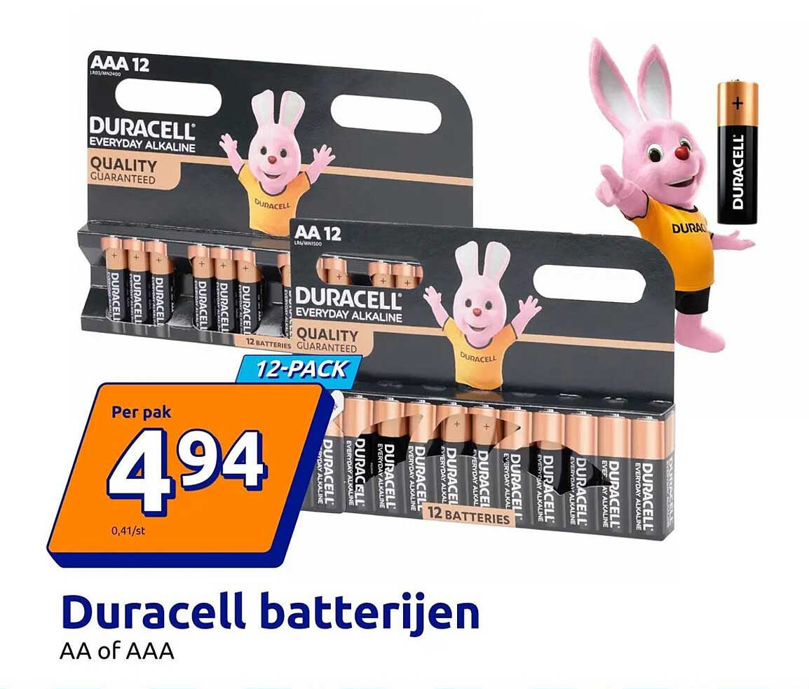 Duracell batterijen AA of AAA