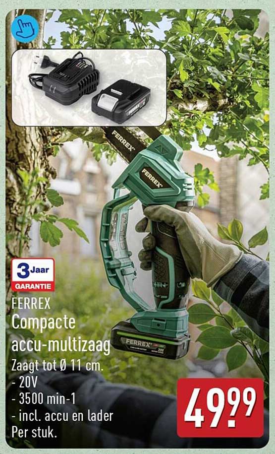 FERREX Compacte accu-multizaag