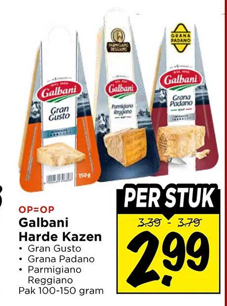 Galbani Harde Kazen - Gran Gusto - Grana Padano - Parmigiano Reggiano