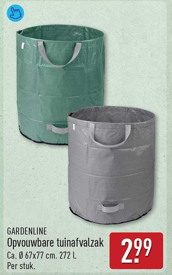 GARDENLINE Opvouwbare tuinafvalzak