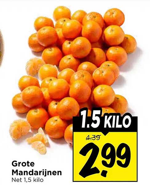 Grote Mandarijnen Net 1,5 kilo
