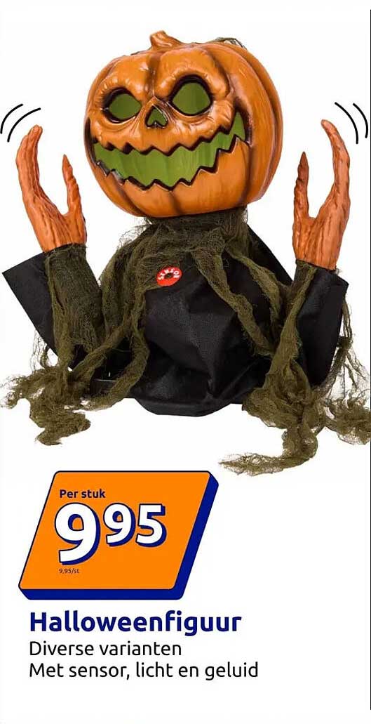 Halloweenfiguur Diverse varianten Met sensor, licht en geluid