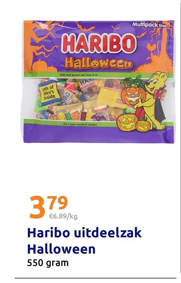 Haribo uitdeelzak Halloween 550 gram