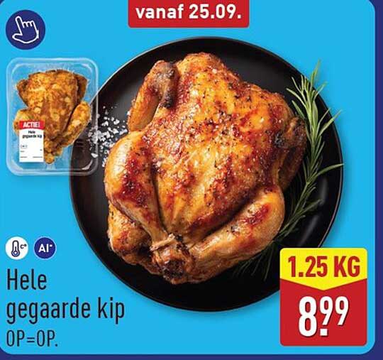Hele gegaarde kip OP=OP.