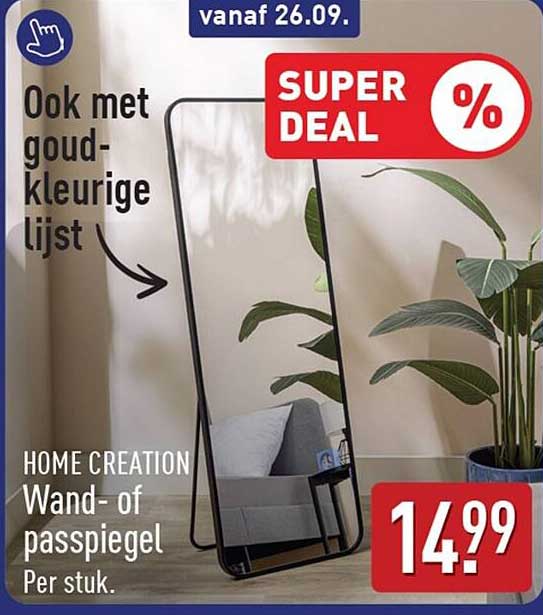 HOME CREATION Wand- of passpiegel