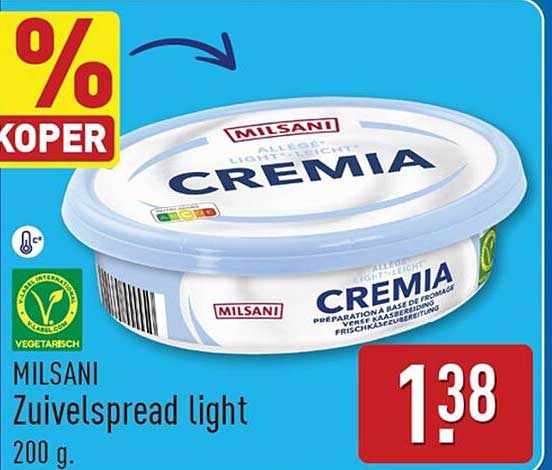 MILSANI Zuivelspread light 200 g