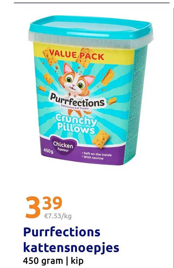 Purrfections kattensnoepjes 450 gram | kip