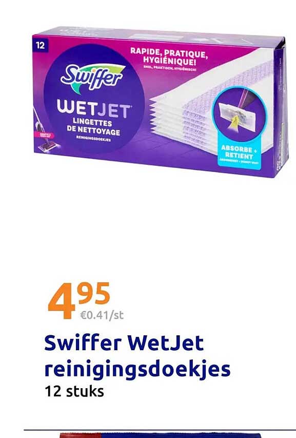 Swiffer WetJet reinigingsdoekjes 12 stuks