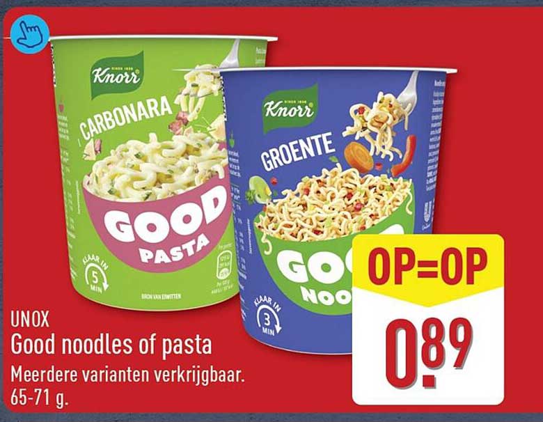 UNOX Good noodles of pasta