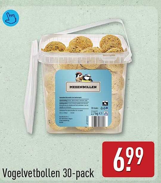 Vogelvetbollen 30-pack