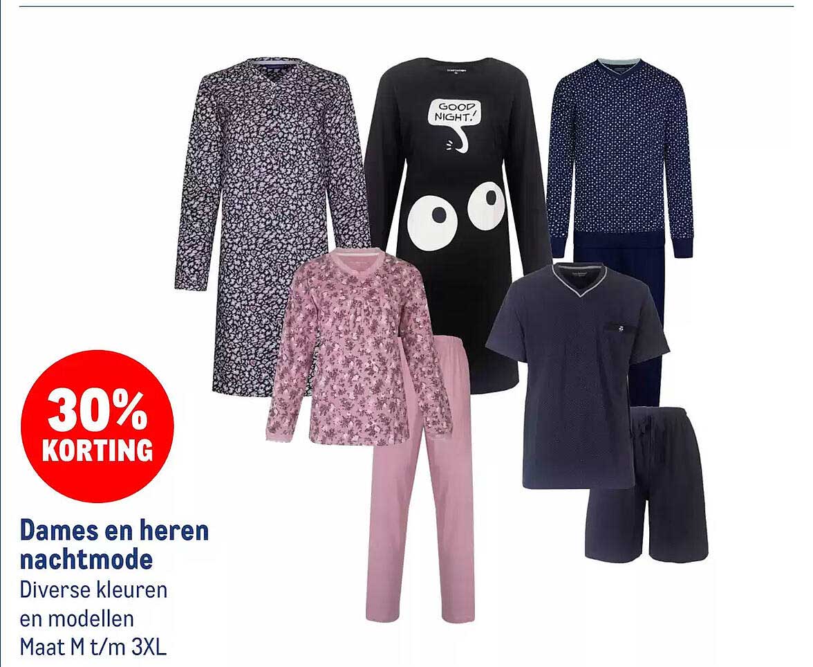Dames en heren nachtmode