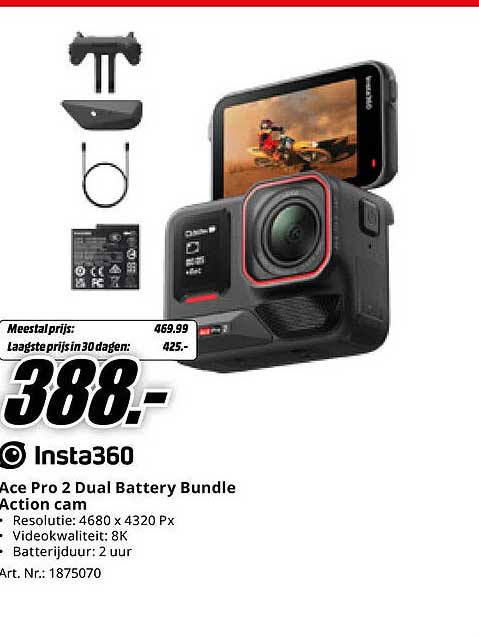 Ace Pro 2 Dual Battery Bundle Action cam