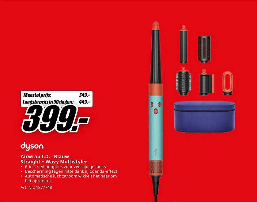 Airwrap I.D. - Blauw Straight + Wavy Multistyler