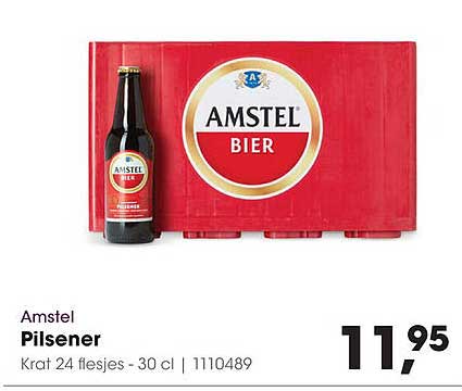 Amstel Pilsener Krat 24 flesjes - 30 cl