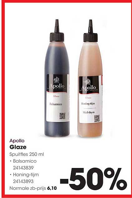 Apollo Glaze 250 ml - Balsamico en Honing-tijm