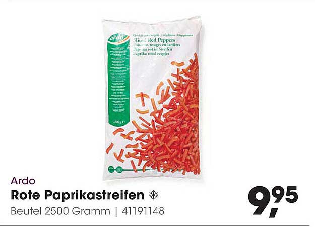 Ardo Rote Paprikastreifen