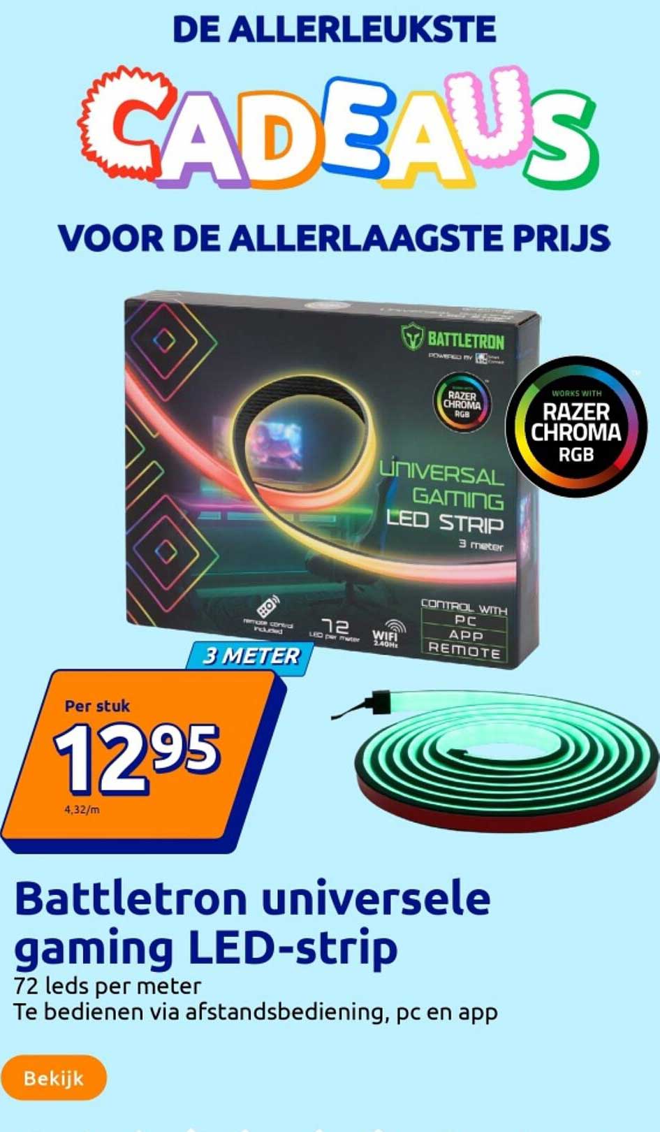 Battlettron universele gaming LED-strip