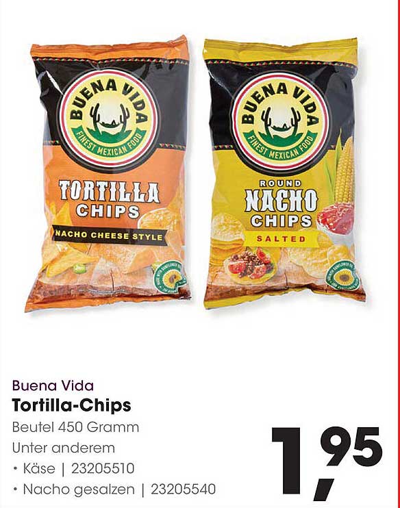 Buena Vida Tortilla-Chips Beutel 450 Gramm