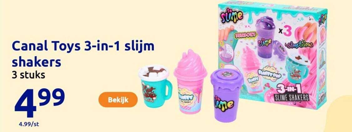 Canal Toys 3-in-1 slijm shakers