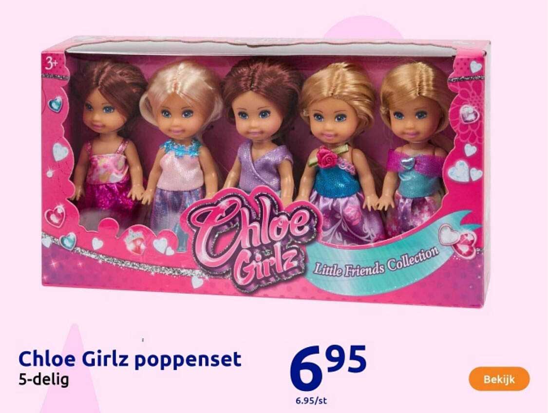 Chloe Girlz poppenset 5-delig