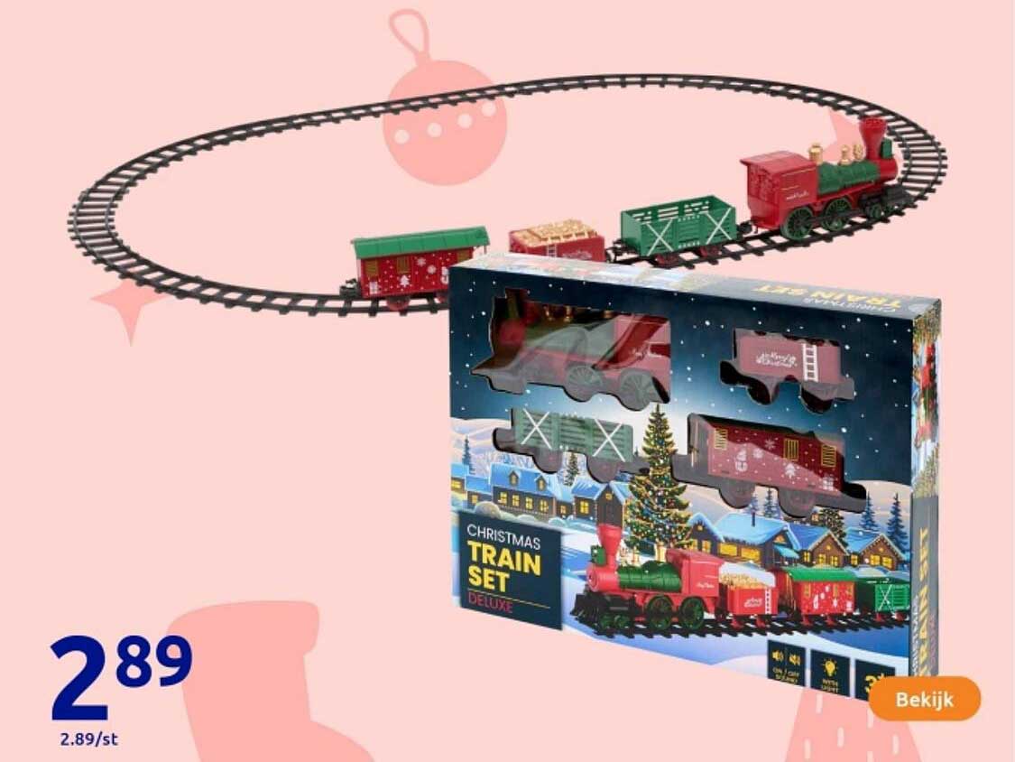 CHRISTMAS TRAIN SET DELUXE