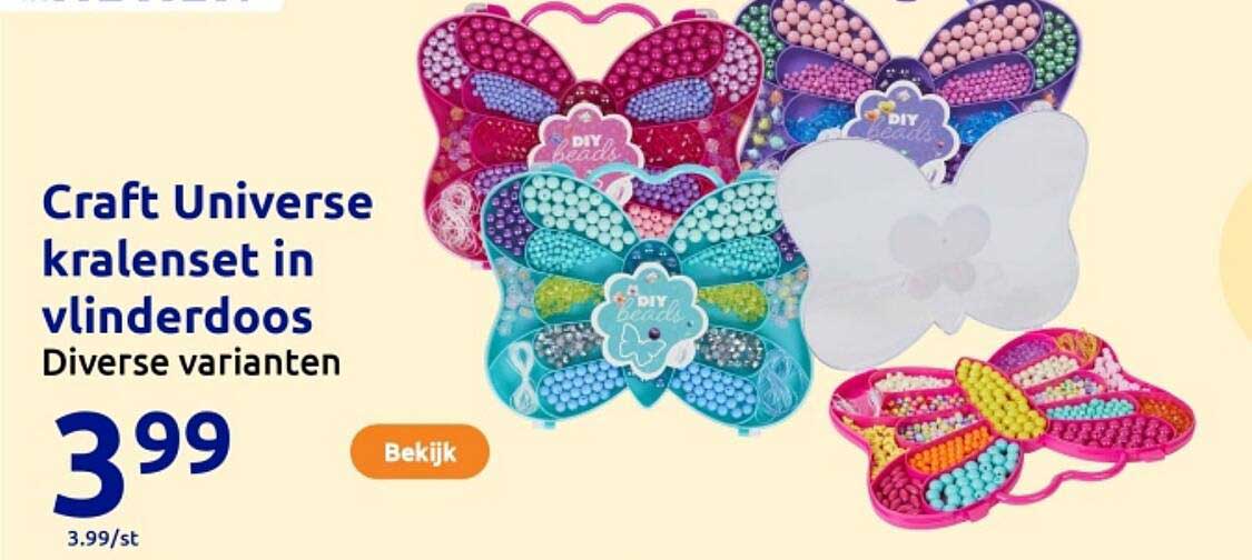 Craft Universe kralenset in vlinderdoos