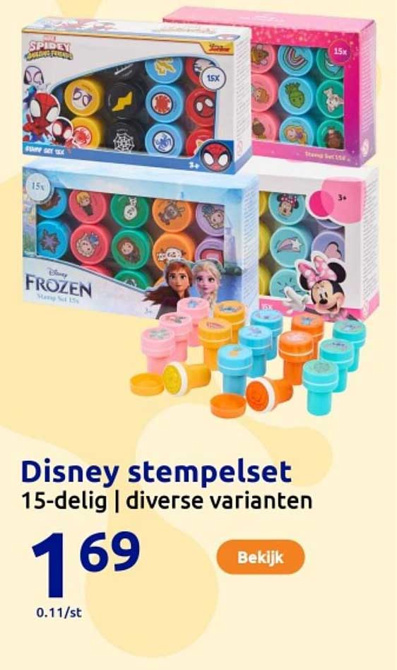 Disney stempelset 15-delig | diverse varianten