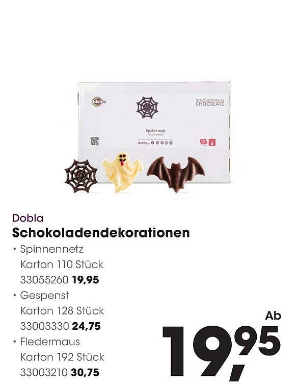 Dobla Schokoladendekorationen