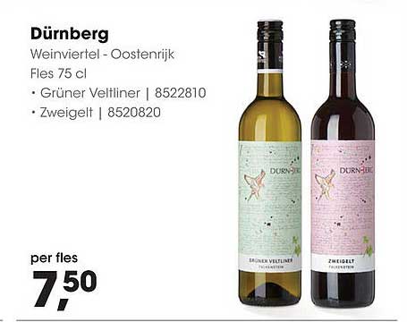 Dürnberg Weinviertel - Oostenrijk Fles 75 cl