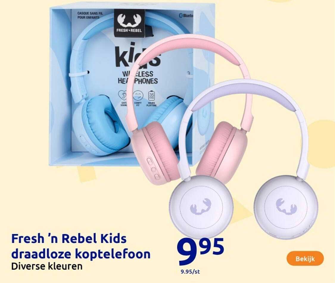 Fresh 'n Rebel Kids draadloze koptelefoon