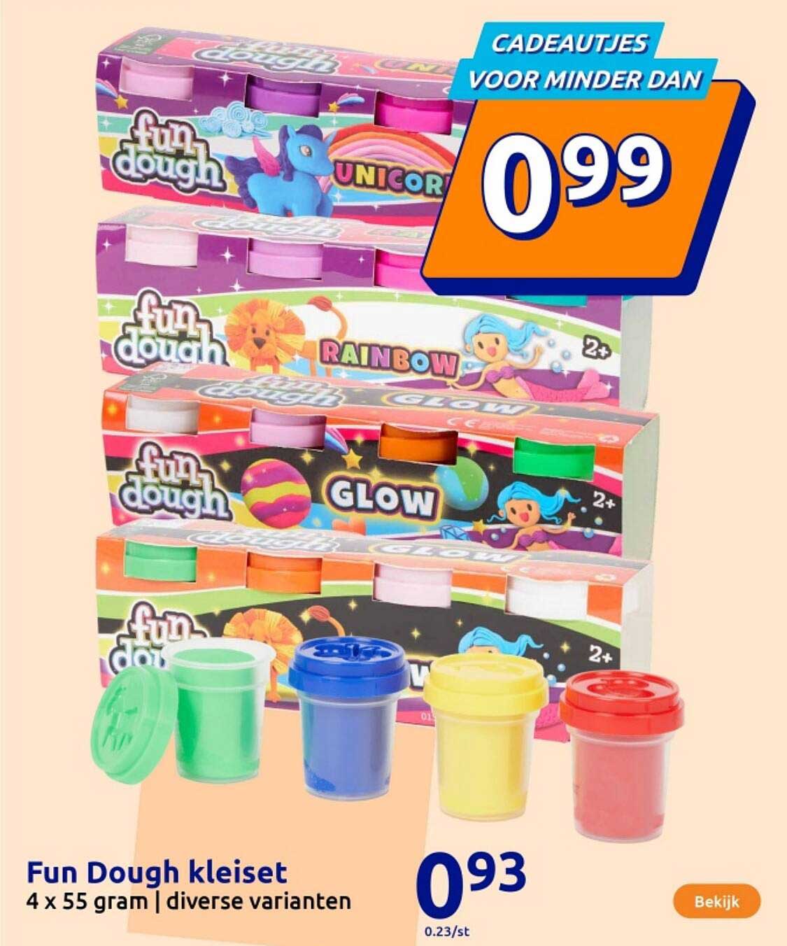 Fun Dough kleiset 4 x 55 gram | diverse varianten