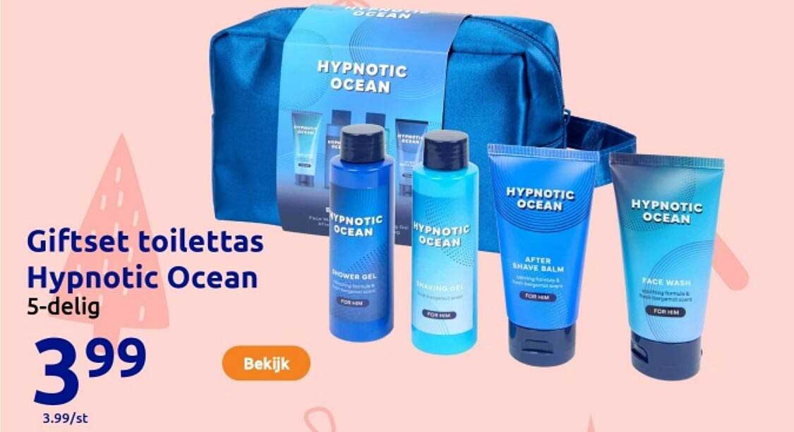 Giftset toilettas Hypnotic Ocean 5-delig