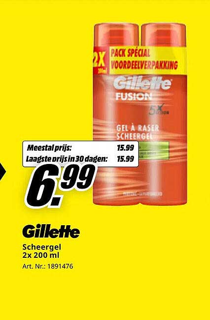 Gillette Scheergel 2x 200 ml