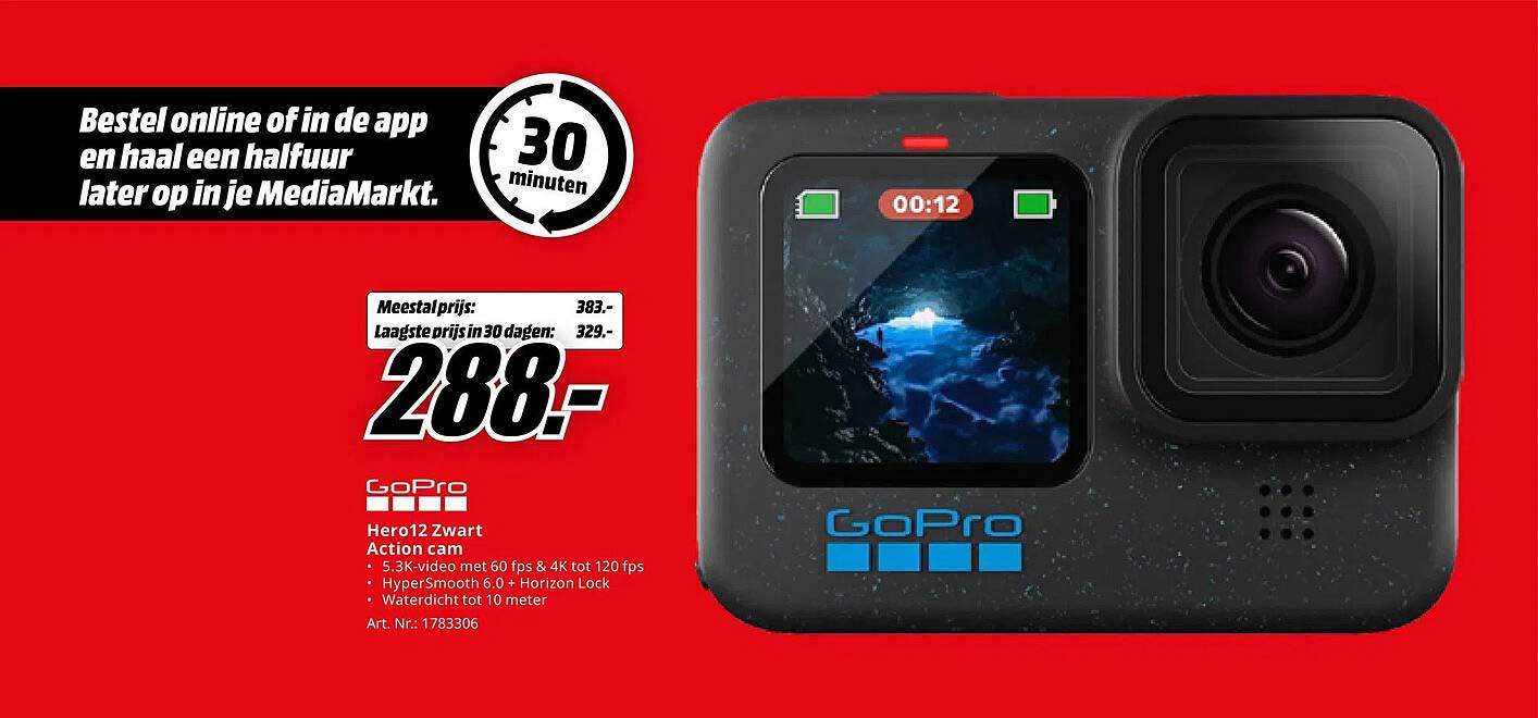 GoPro Hero12 Zwart Action cam