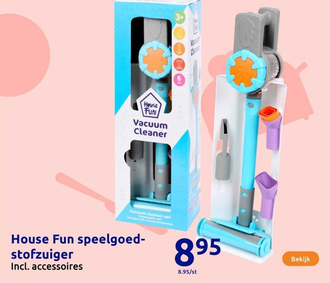 House Fun speelgoedstofzuiger incl. accessoires