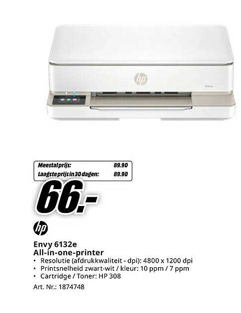 HP Envy 6132e All-in-one-printer
