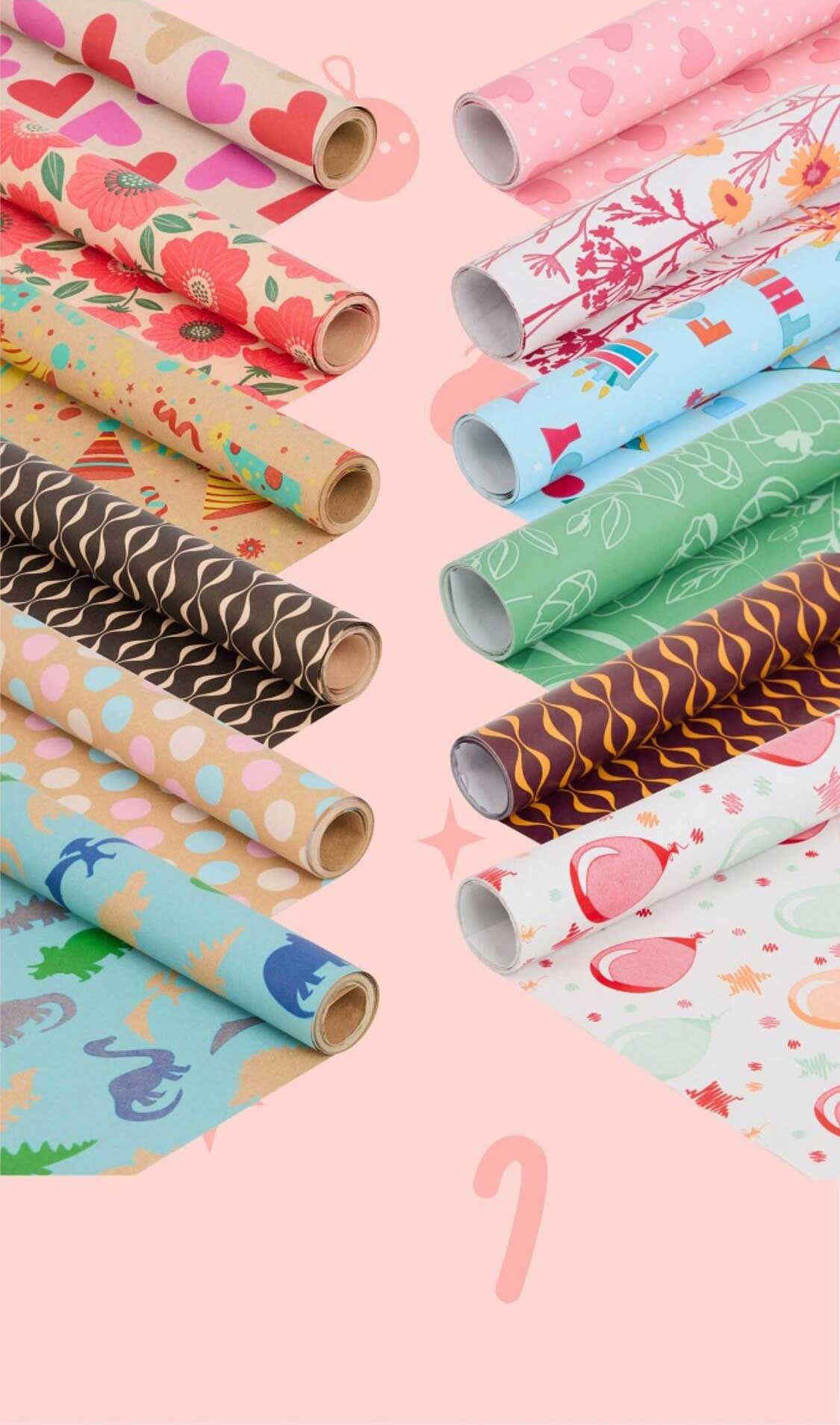 Inpakpapier met leuke designs