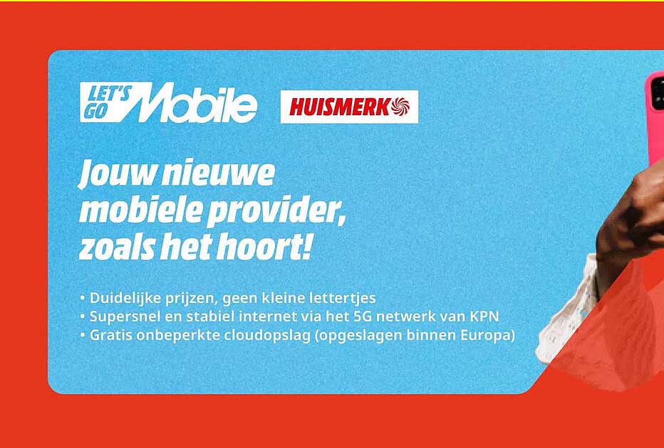Jouw nieuwe mobiele provider, zoals het hoort!