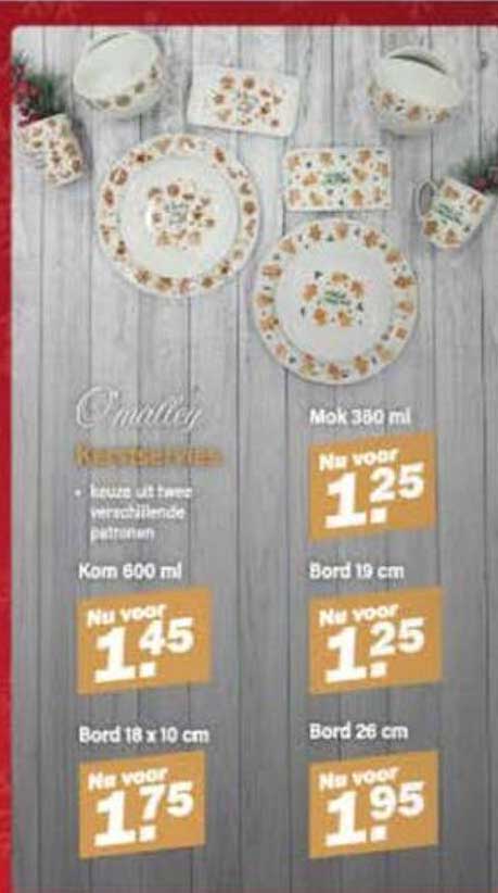 Keramiek servies - keuze uit twee verschillende patronen