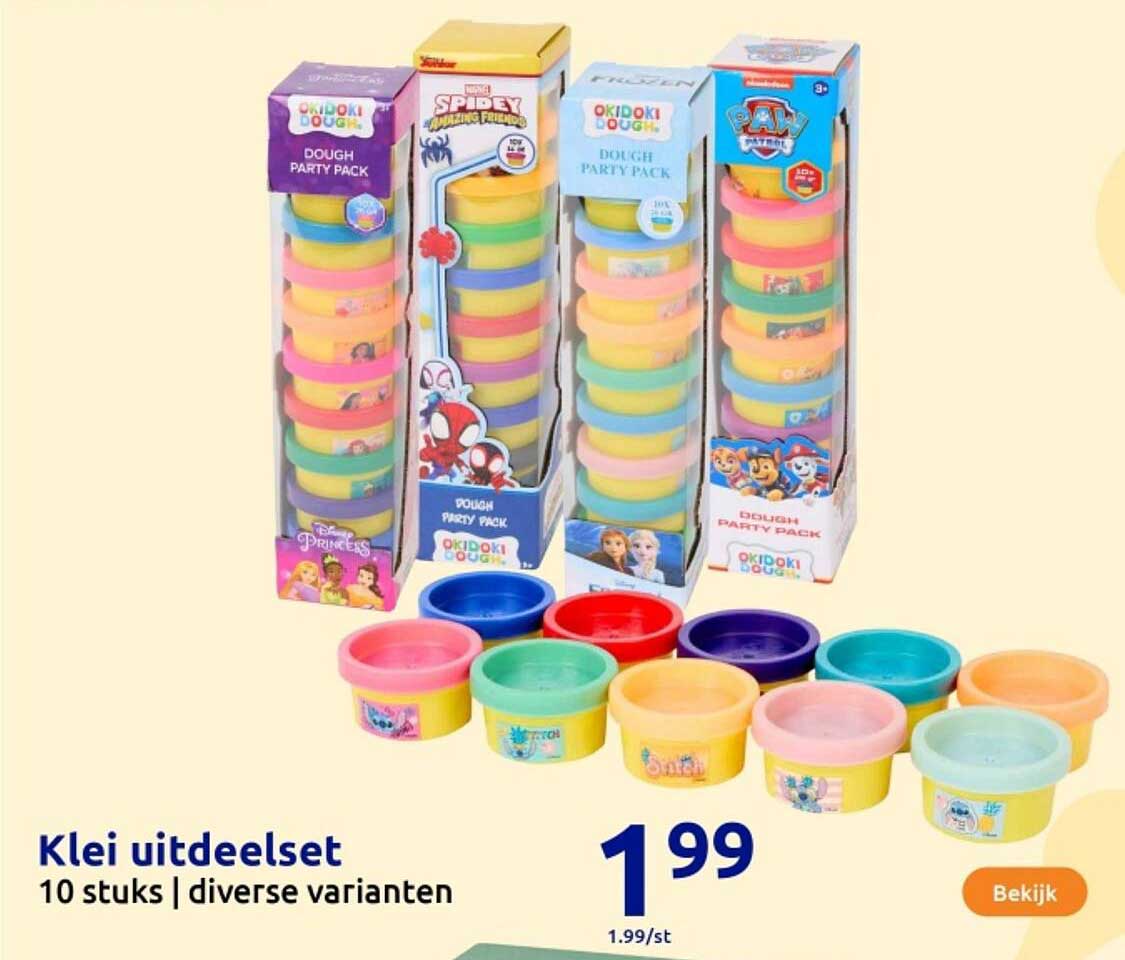 Klei uitdeelset