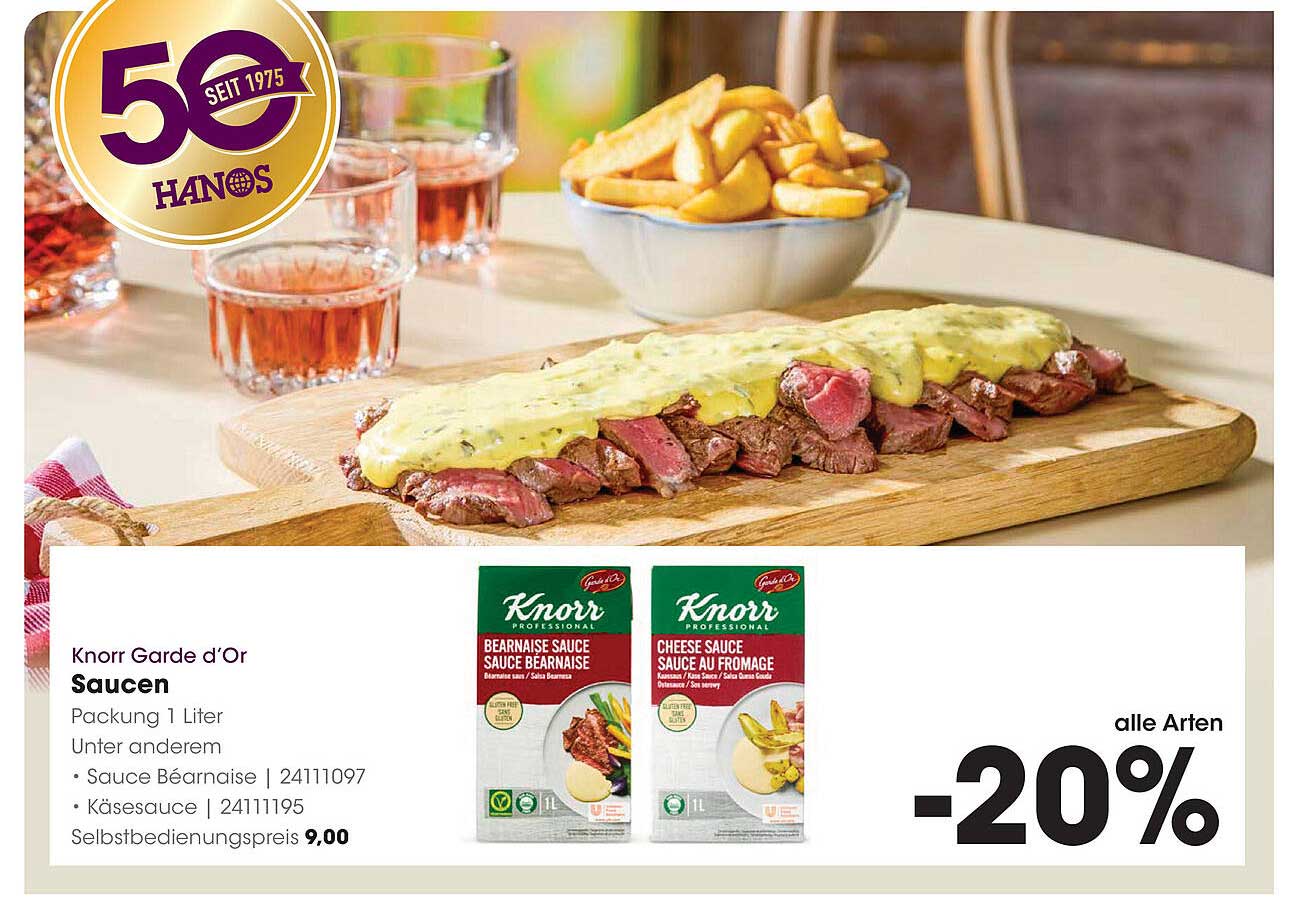 Knorr Garde d'Or Sauces -20%