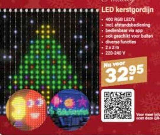 LED kerstgordijn