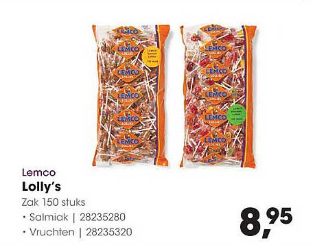 Lemco Lolly's Zak 150 stuks