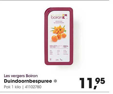 Les vergers Boiron Duindoornpuree
